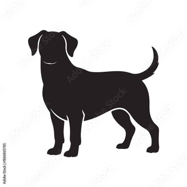 Obraz Dog silhouette (2).eps