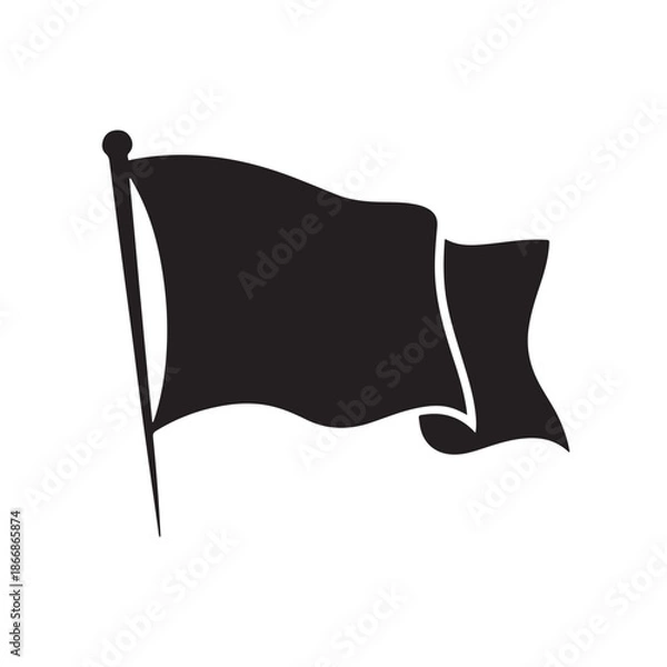Obraz Flag silhouette (1).eps