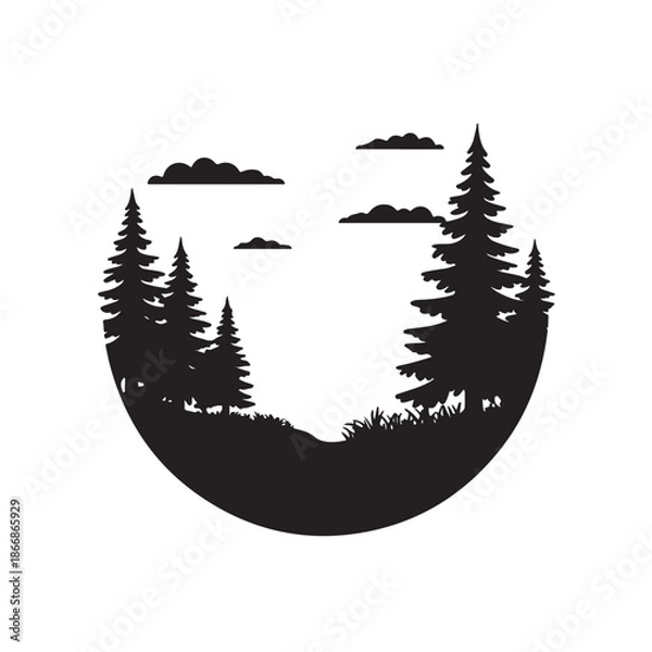 Obraz Forest illustration (1).eps