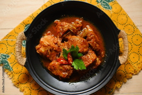 Fototapeta beef stew with vegetables