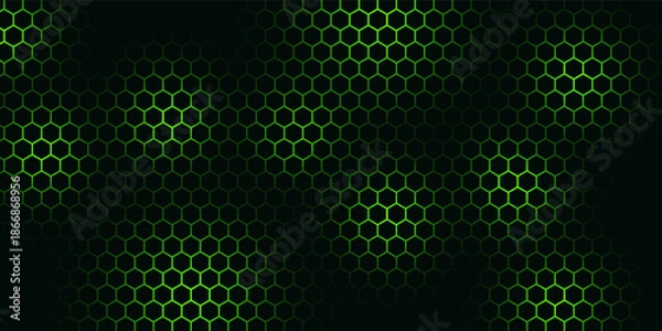 Obraz hexagon background with real texture. 3d illustration.