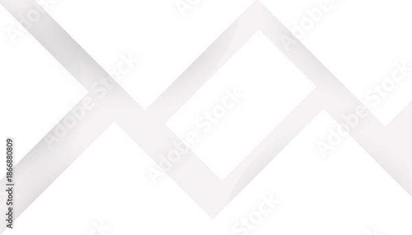 Obraz Minimal Abstract Geometric White Background