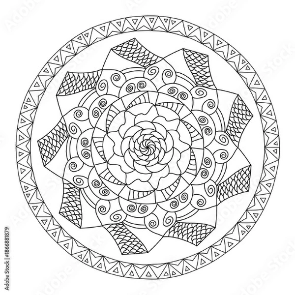 Fototapeta Nested Floral Mandala