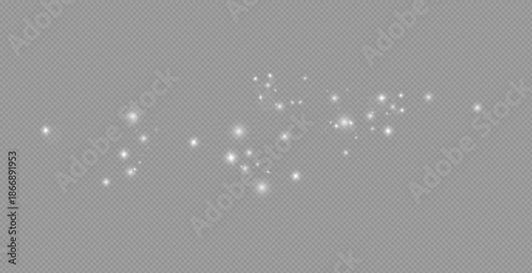 Obraz Glow light effect. Vector illustration. Christmas flash. dust.