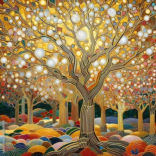 Obraz abstract floral background