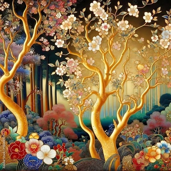 Obraz abstract floral background