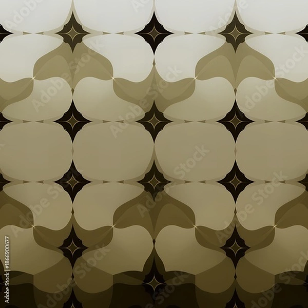 Obraz Abstract geometric pattern with layered shapes and gradient shading background design
