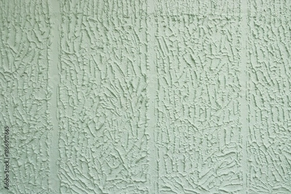 Fototapeta Plaster green wall pattern background