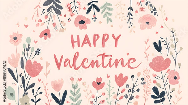 Obraz pink flowers background