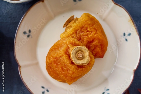 Obraz 干し柿の茶菓子