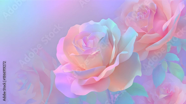 Obraz pink rose background
