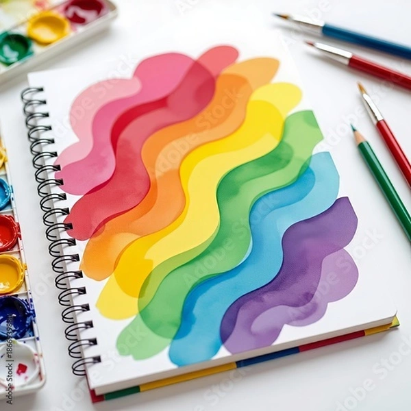 Obraz paints and brushes