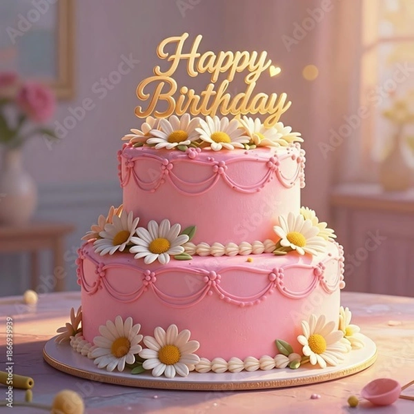 Obraz cake with roses