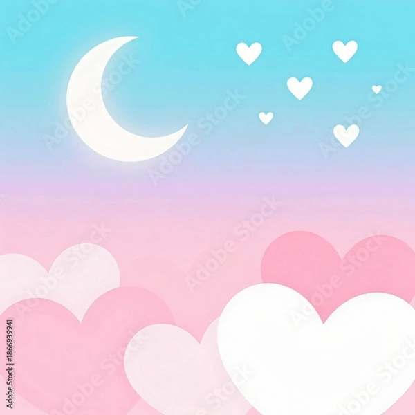 Obraz moon and stars