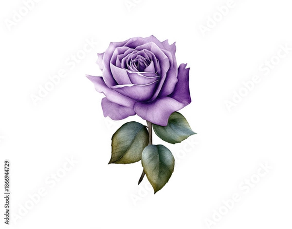 Obraz Soft Purple Flower on Clear Background