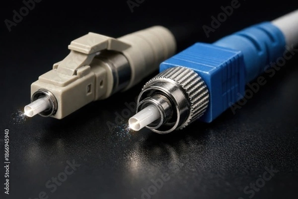 Fototapeta Fiber Optic Cable Macro