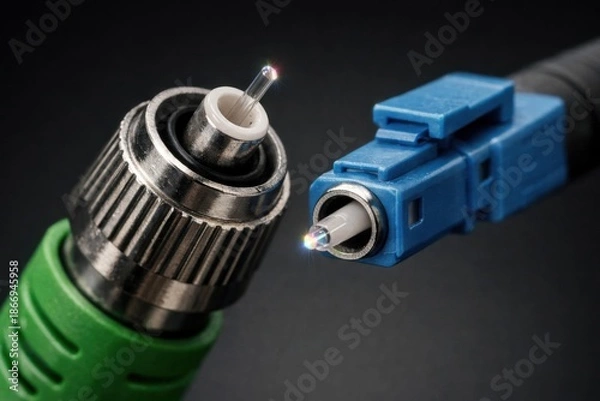 Fototapeta Fiber Optic Cable Macro