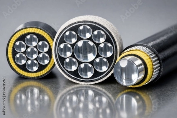 Fototapeta Fiber Optic Cable Macro
