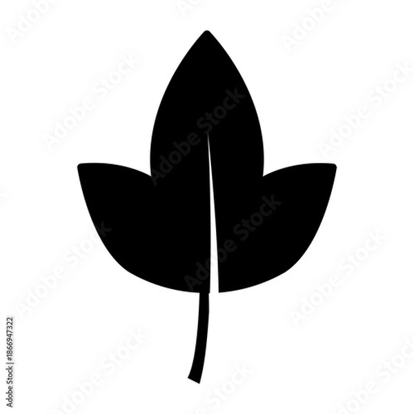 Fototapeta Vector graphic icon for Leaf