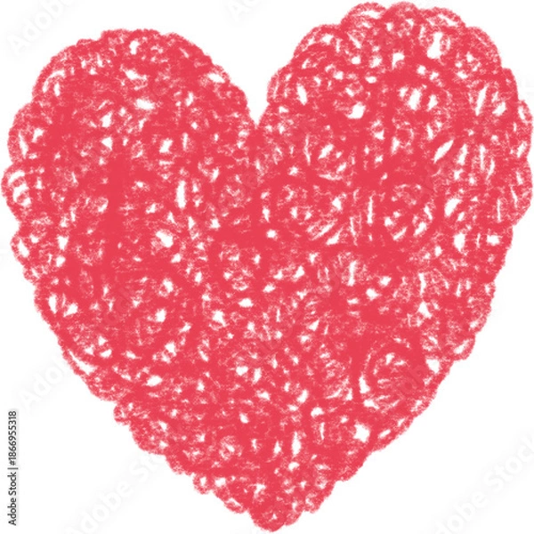 Obraz Scribble Heart Drawing Icon