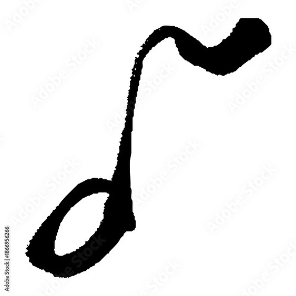 Obraz 筆で描いた8分音符の音楽イラスト