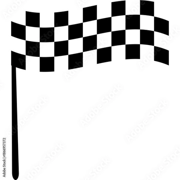 Obraz Racing Flag Illustration