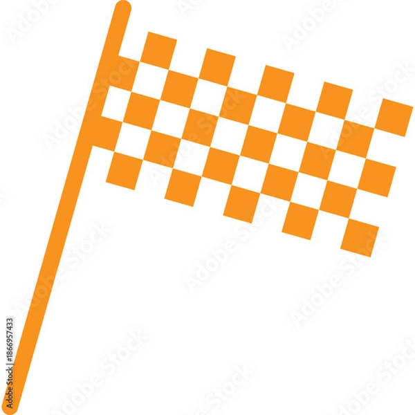 Obraz Racing Flag Illustration