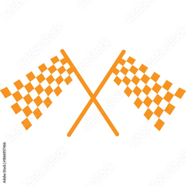 Obraz Racing Flag Illustration