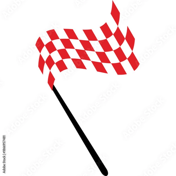Obraz Racing Flag Illustration