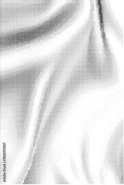 Fototapeta Wavy gradient halftone dots pattern texture background
