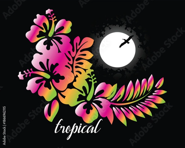 Obraz abstract vector floral background