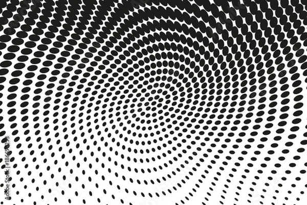 Fototapeta Abstract futuristic halftone pattern. Comic background. Dotted backdrop with circles, dots, point large scale.