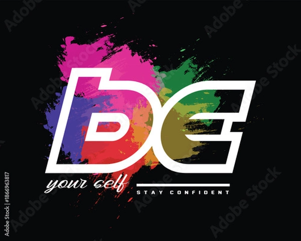 Obraz Motivational quotes Be Yourself vector design