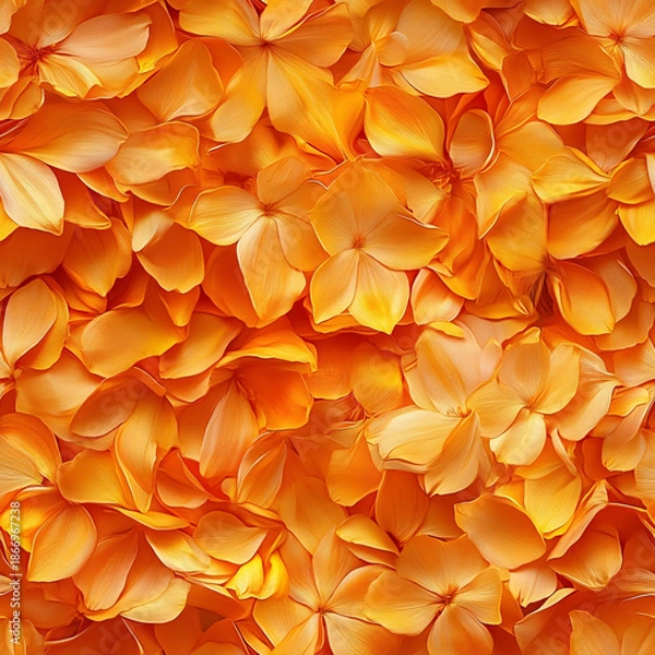Obraz Seamless marigold petals texture floral background pattern