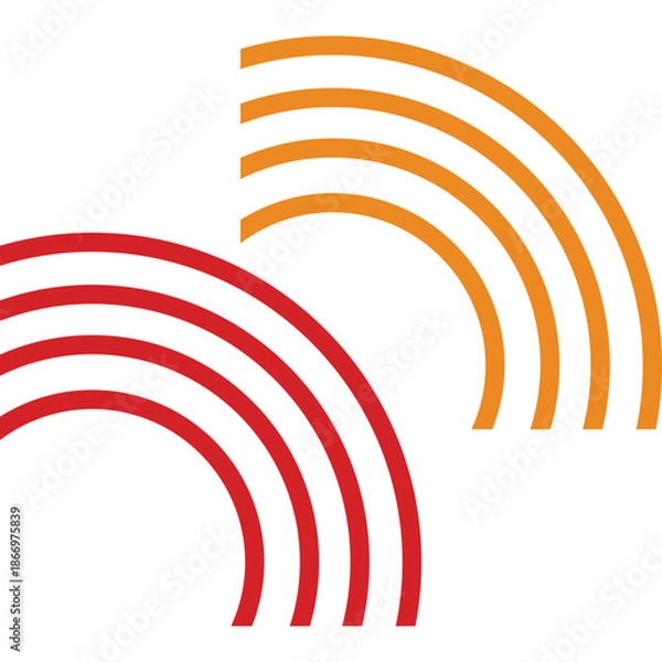 Obraz Retro Geometric Shape Illustration