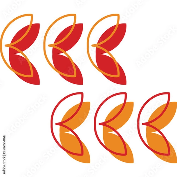 Obraz Retro Geometric Shape Illustration