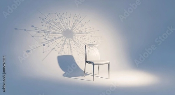 Obraz Minimal human centered AI technology concept