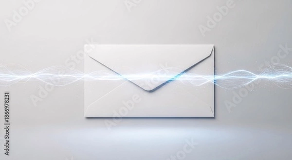 Obraz Minimal AI communication and messaging concept