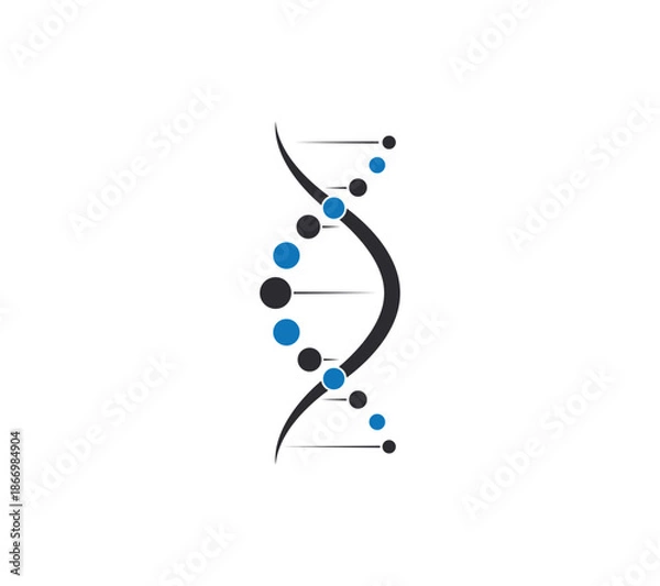 Obraz Dna molecule icon isolated on white background