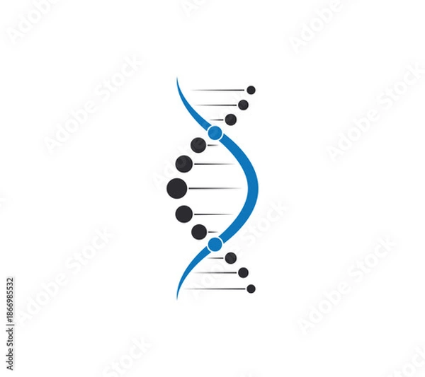 Obraz Dna molecule icon isolated on white background