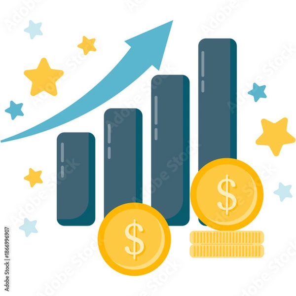 Obraz Sales Growth Arrow