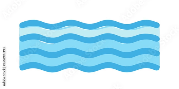 Obraz Abstract water waves illustration