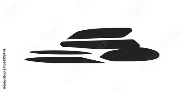 Obraz Abstract black and white image