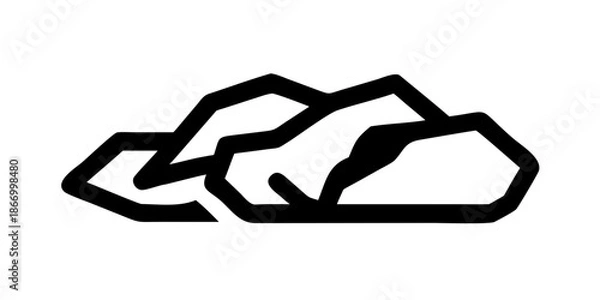 Obraz Abstract mountain silhouette