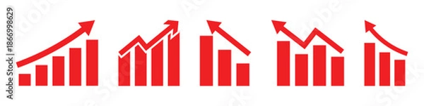 Obraz Growth arrow icon