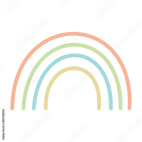 Fototapeta Vector graphic icon for Rainbow