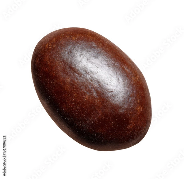 Obraz Single Roasted Coffee Bean on White