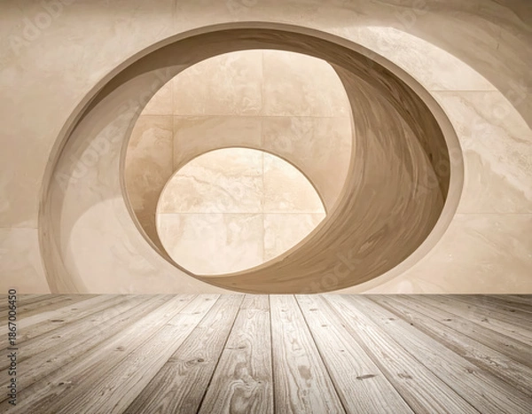 Obraz empty wall ambiance light copy space background