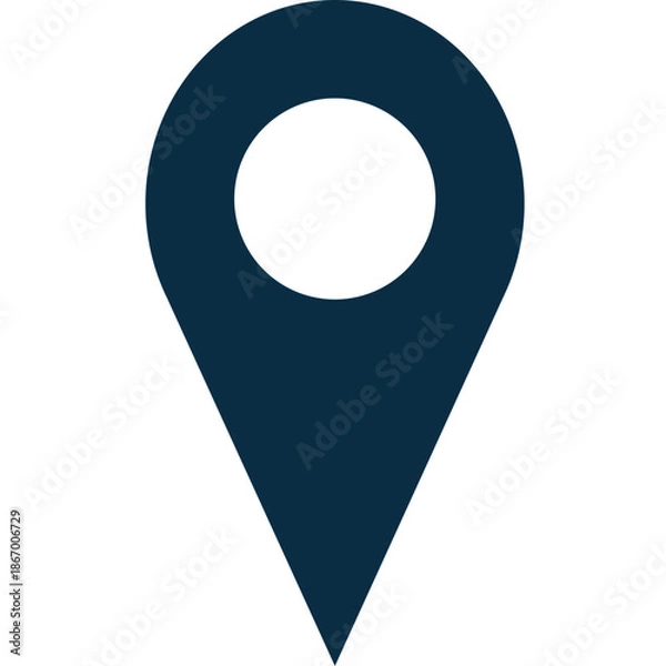 Fototapeta map pointer icon