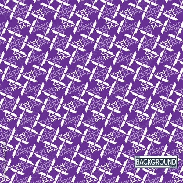 Obraz Abstract Geometric Purple and White Repeating Pattern Background